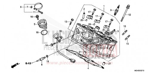 CULASSE (ARRIERE) VFR1200XDC de 2012